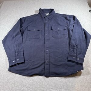 Duluth Trading Men's Officer Slub Sateen Shirt Jacket Large